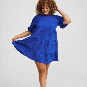 Torrid Short Sleeve Woven Babydoll Dress 4X